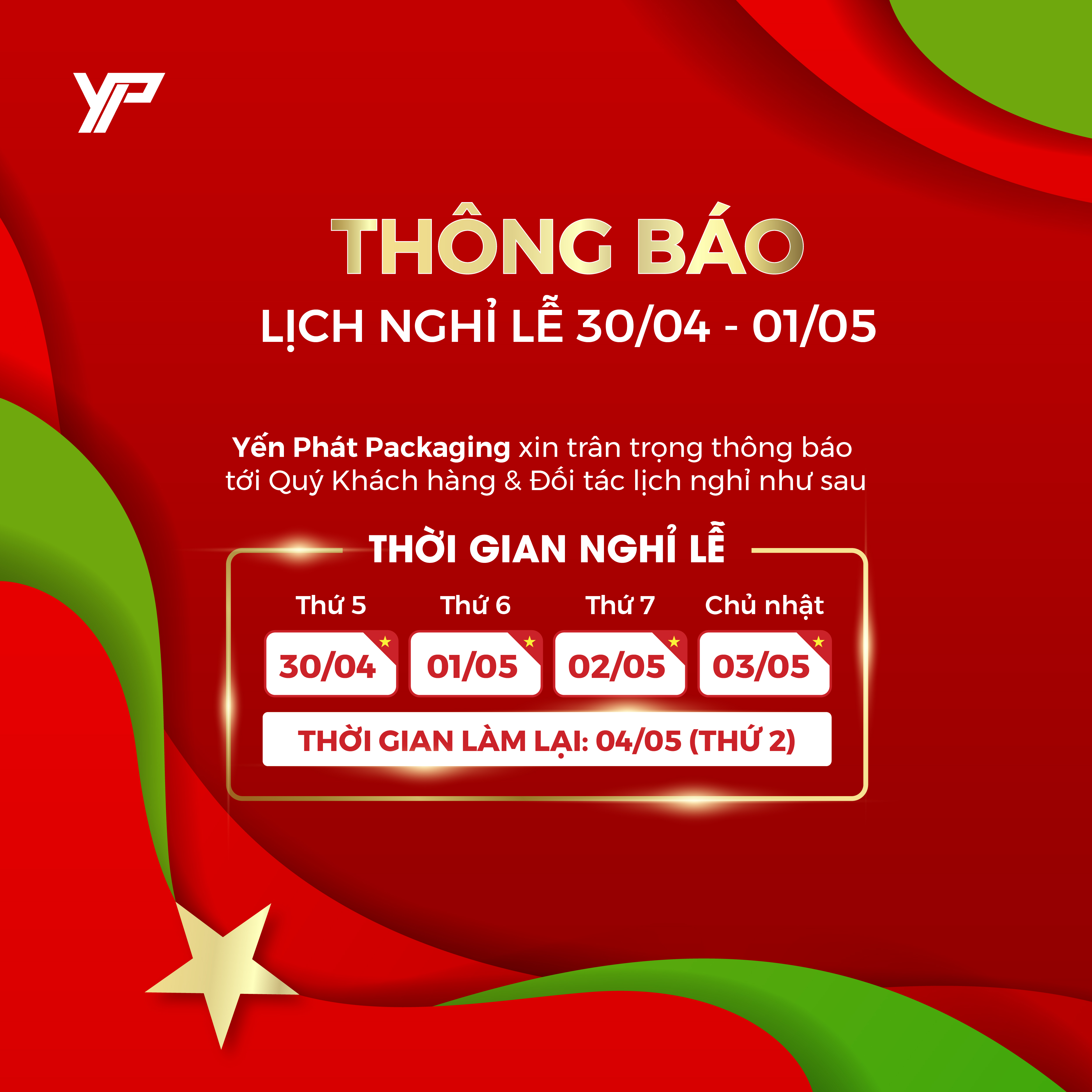 Lịch Hoạt Động Yến Phát Packaging