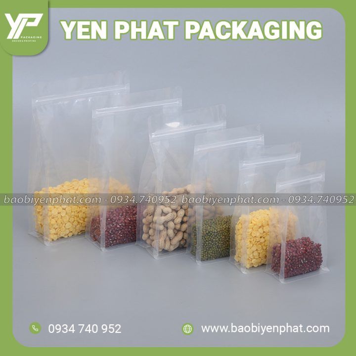 Túi zip trong 8 cạnh