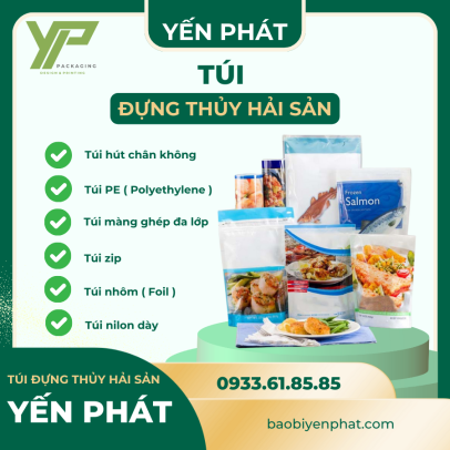 Giải pháp bảo vệ Thuỷ - Hải sản an toàn với Túi đựng thuỷ hải sản Bao Bì Yến Phát