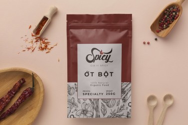 Bộ nhận diện thương hiệu Gia Vị Spicy