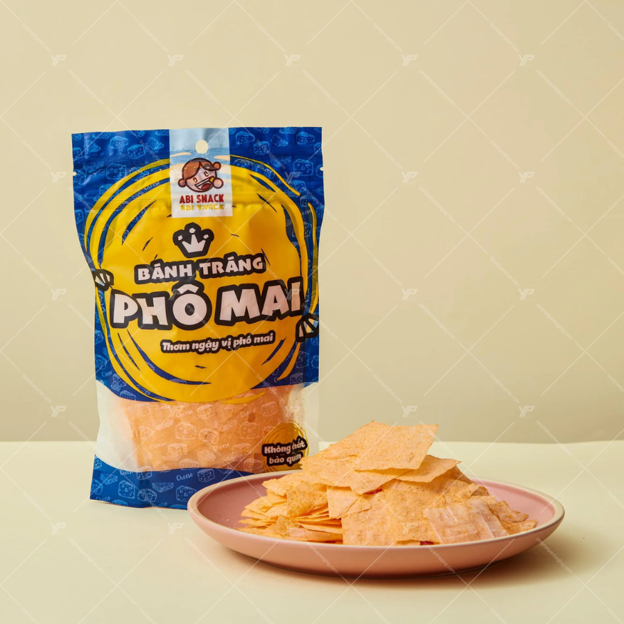 Túi zip màng ghép được dùng làm bao bì bánh tráng