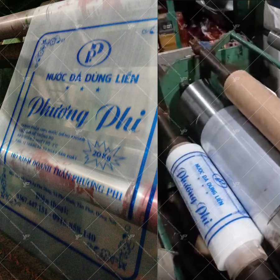 Xưởng bao bì Yến Phát sản xuất túi nước đá