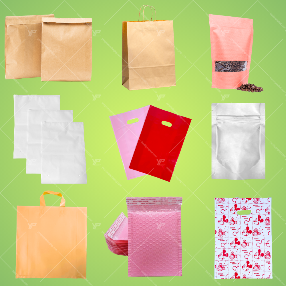 Một số loại túi có thể in ấn số lượng ít
