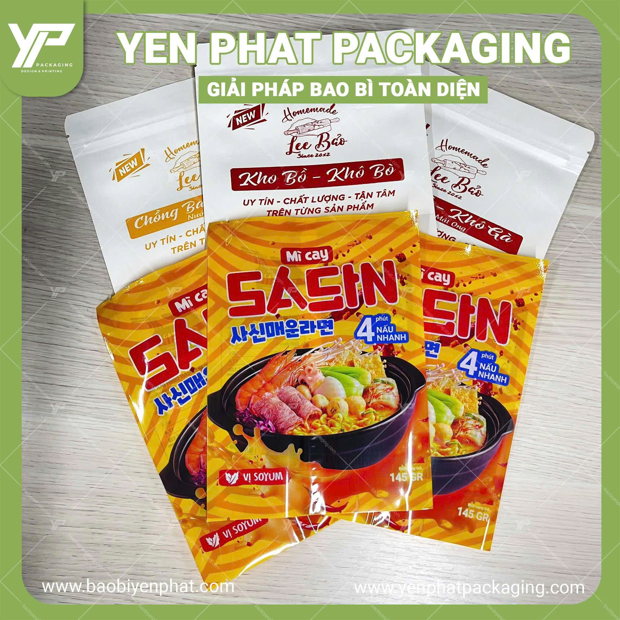 Yến Phát cung cấp đa dạng các loại bao bì thực phẩm