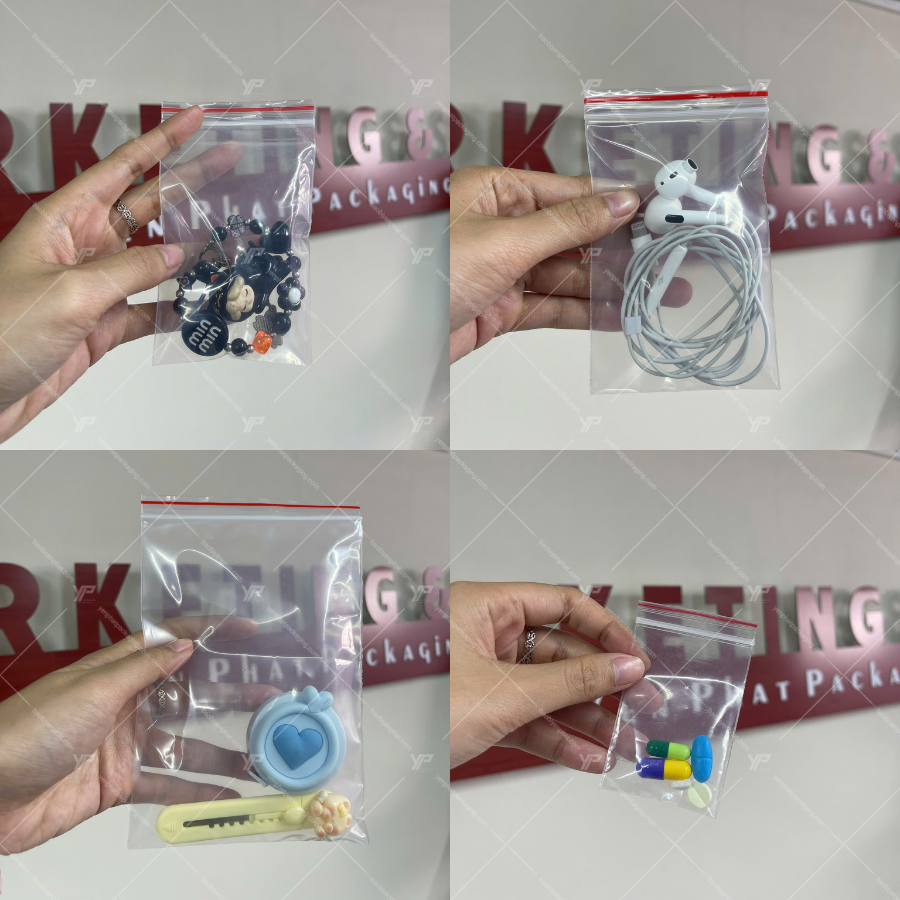 Yến Phát sản xuất túi zip chỉ đỏ chất lượng cao tại TPHCM