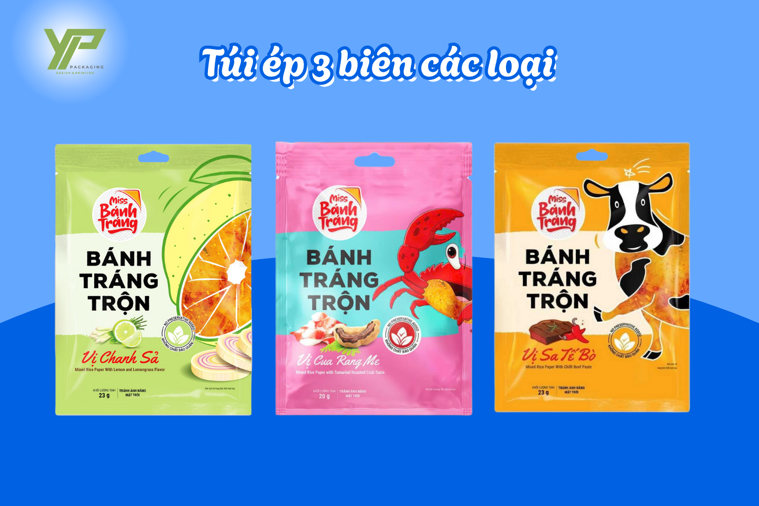 Túi ép 3 biên bánh tráng các loại