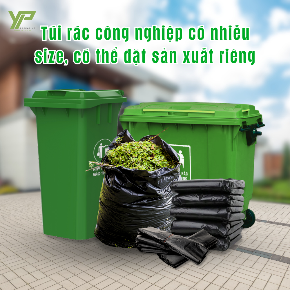 Túi rác công nghiệp có nhiều size - có thể đặt sản xuất riêng