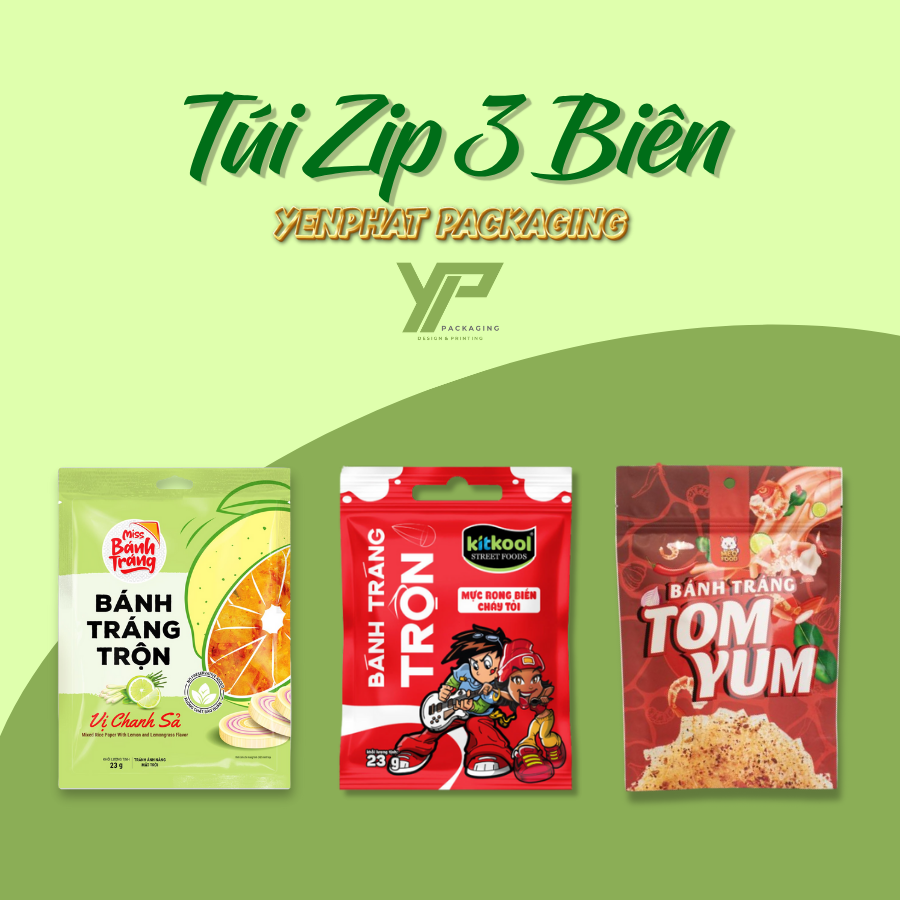 Túi zip 3 biên