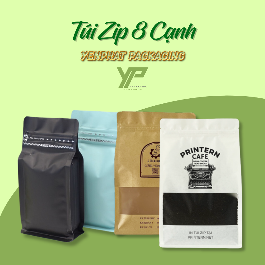 Túi zip 8 cạnh