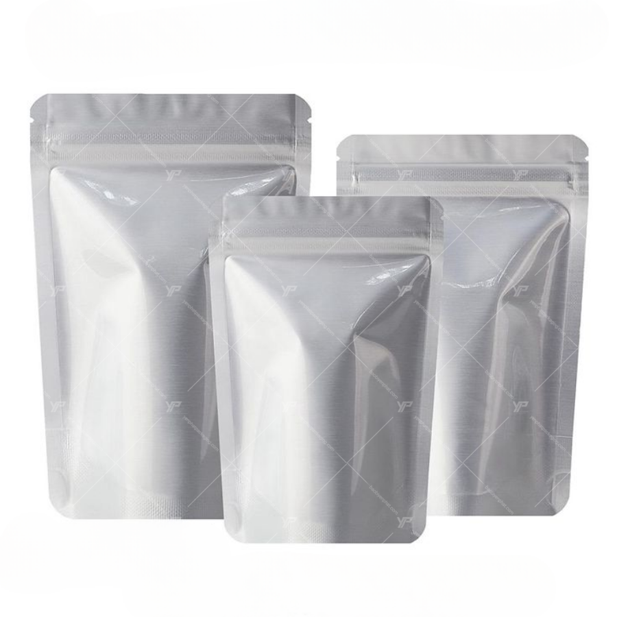 Túi zip bạc đáy đứng nguyên bản