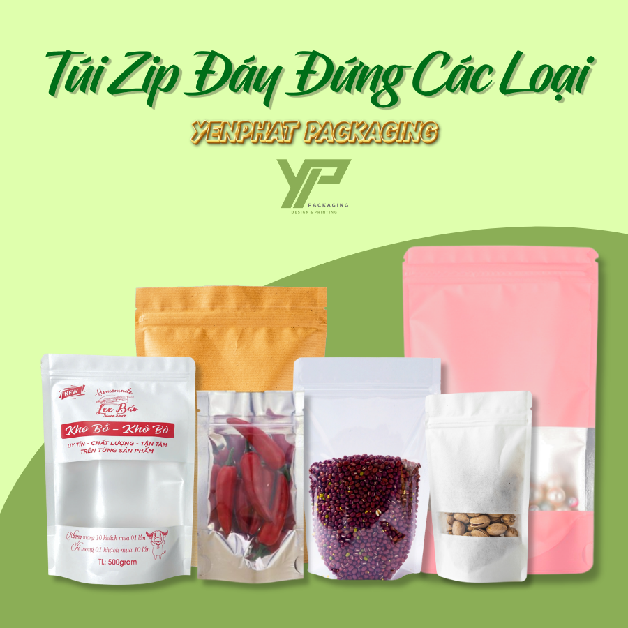Túi zip đáy đứng