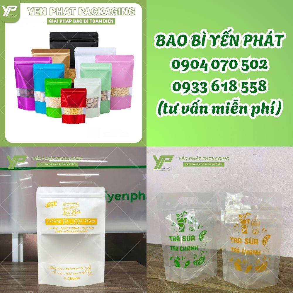 Túi zip nhựa đế đứng