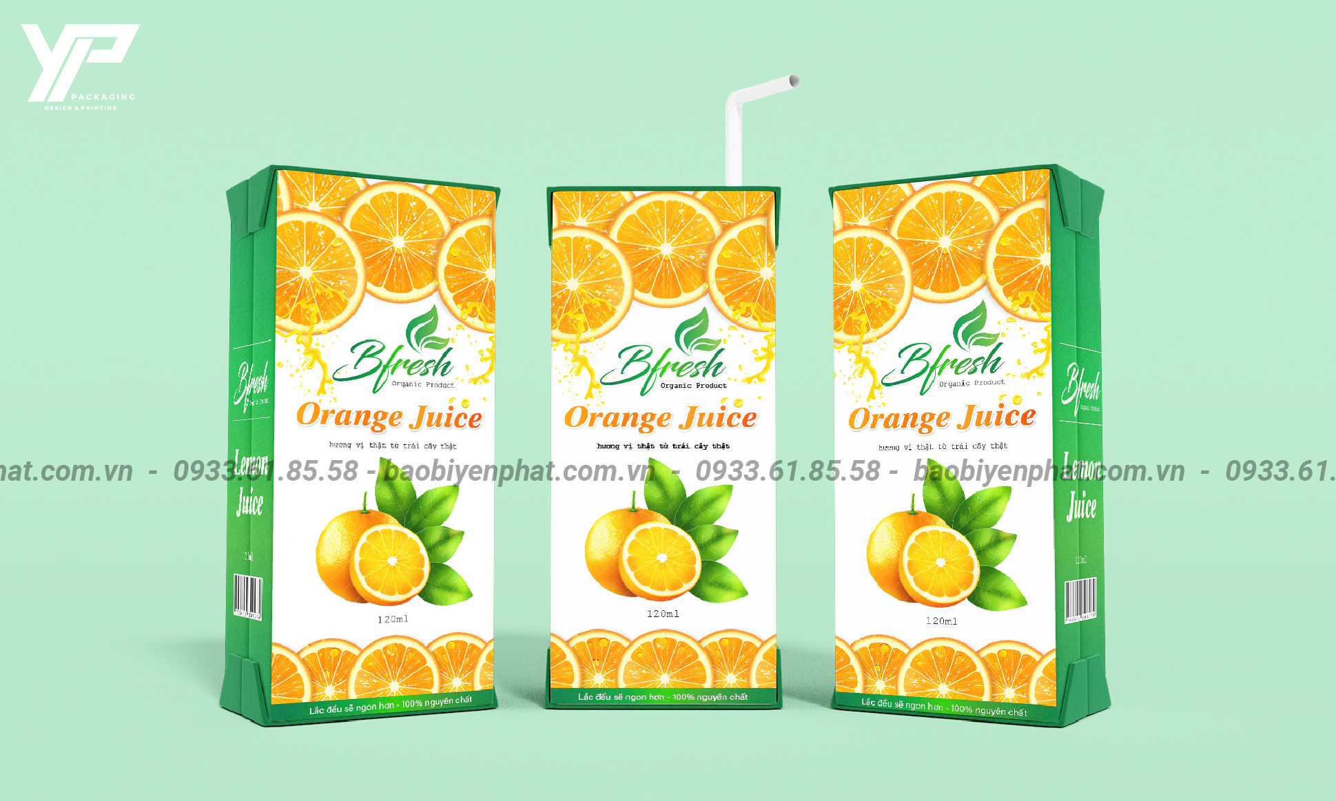 Bộ bao bì sản phẩm Bfresh - branding by Yen Phat Packaging 7