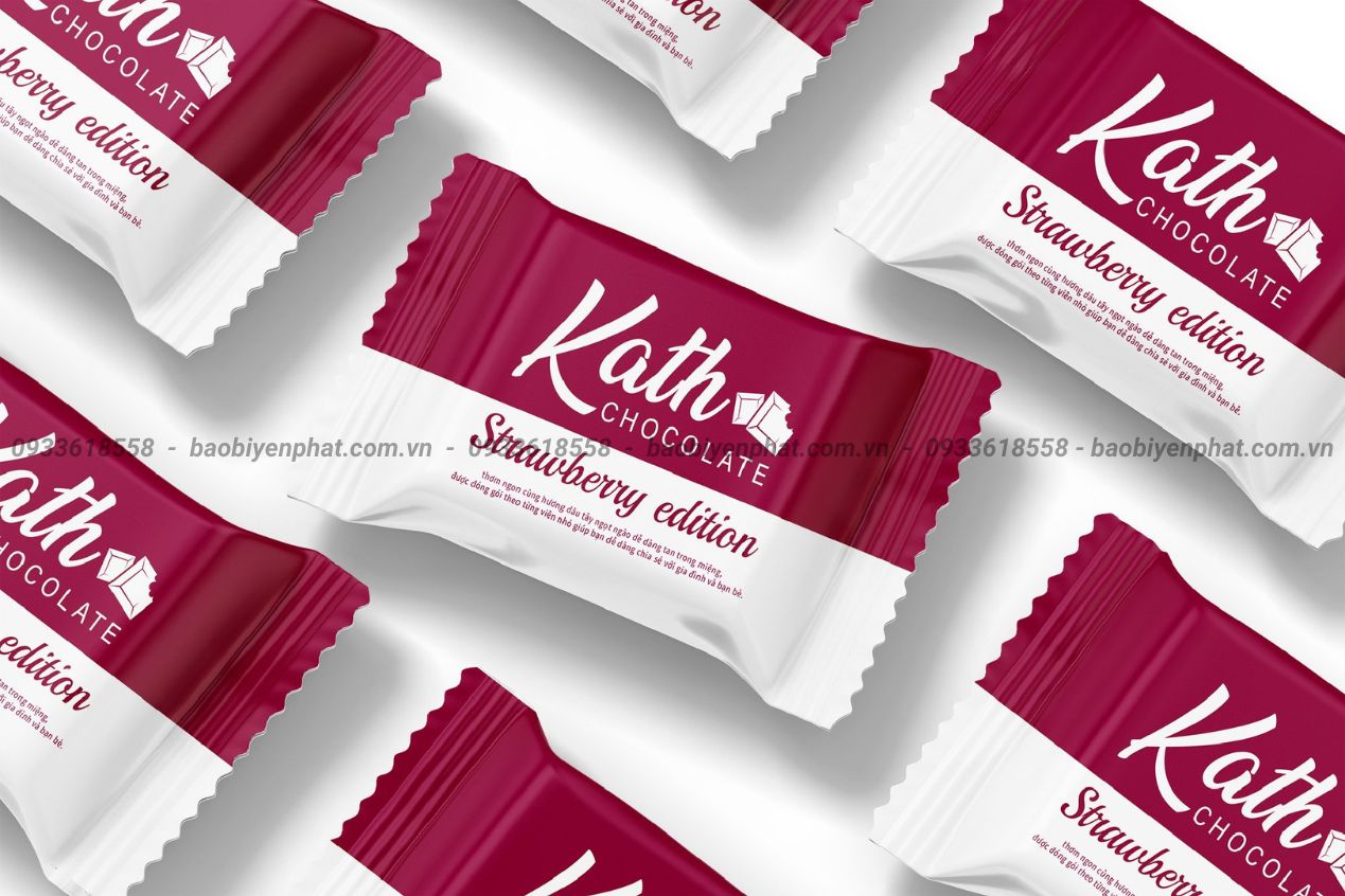 Kath Chocolate rebranding - by Yen Phat Packaging - Choco candy strawberry edition