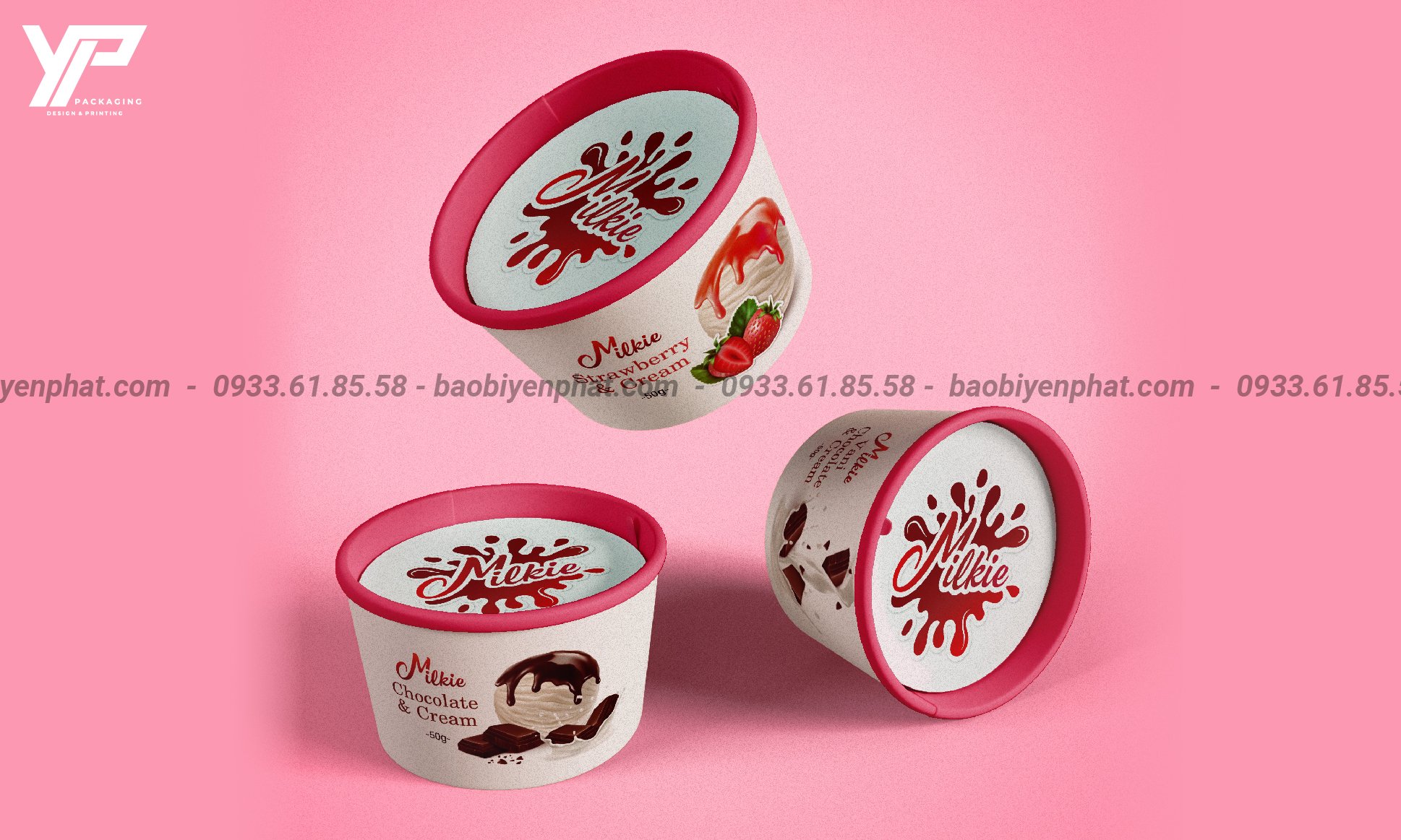Thiết kế bao bì sản phẩm thương hiệu Milkie - designed by Yen Phat Packaging 4
